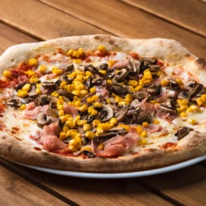 Prosciutto E Funghi E Mais